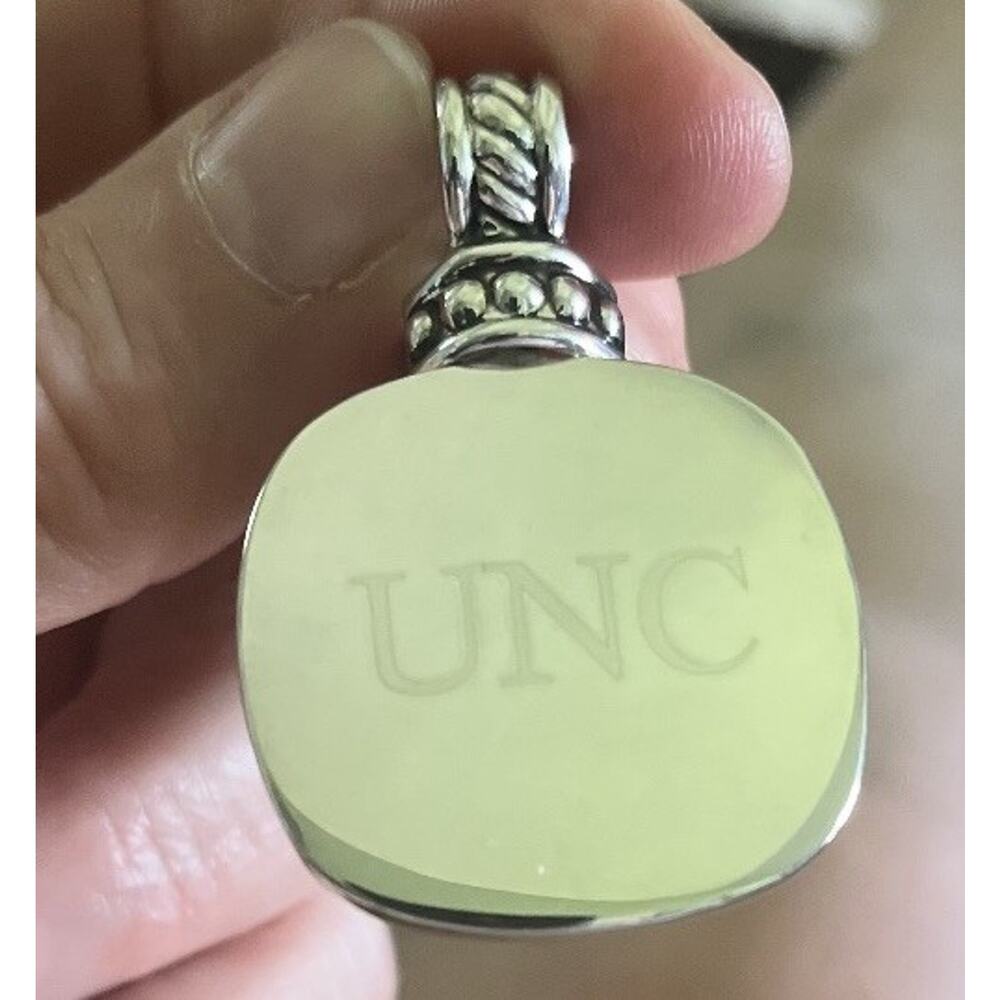 University of North Carolina UNC Silver Pendant Custom Tarheels